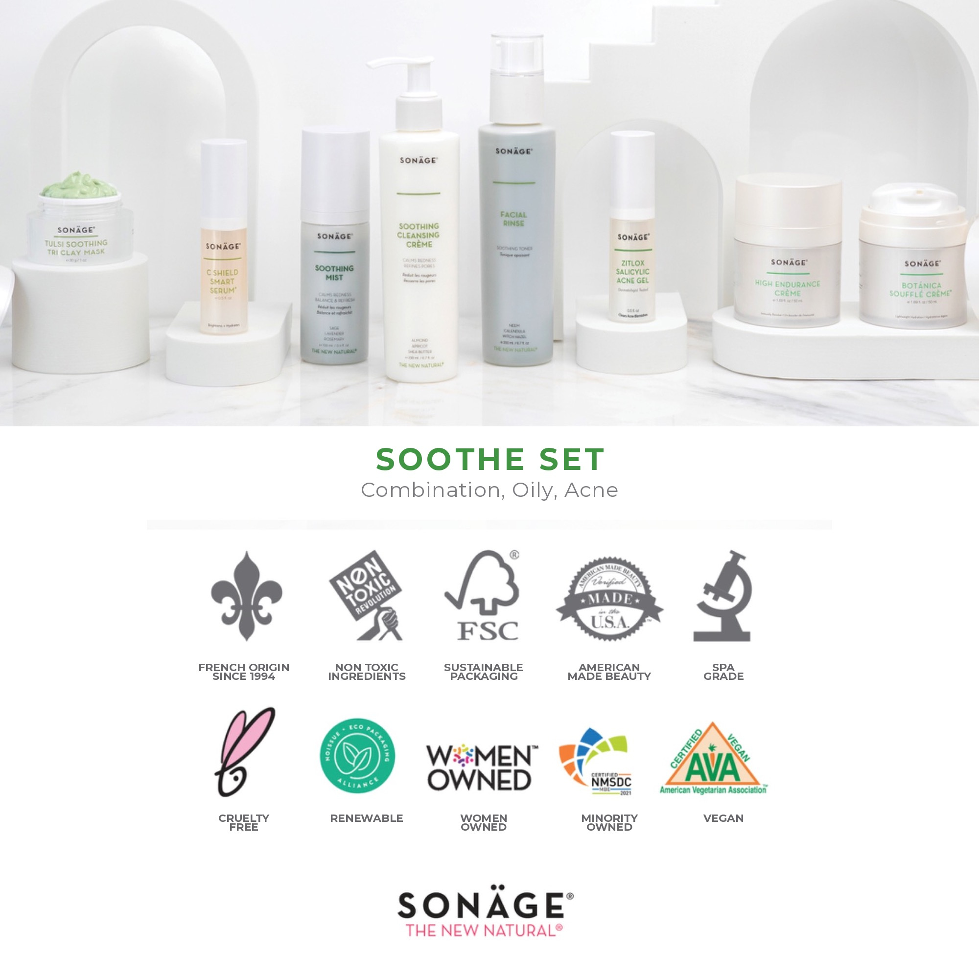 Skincare Kit for Oily and Combination Skin