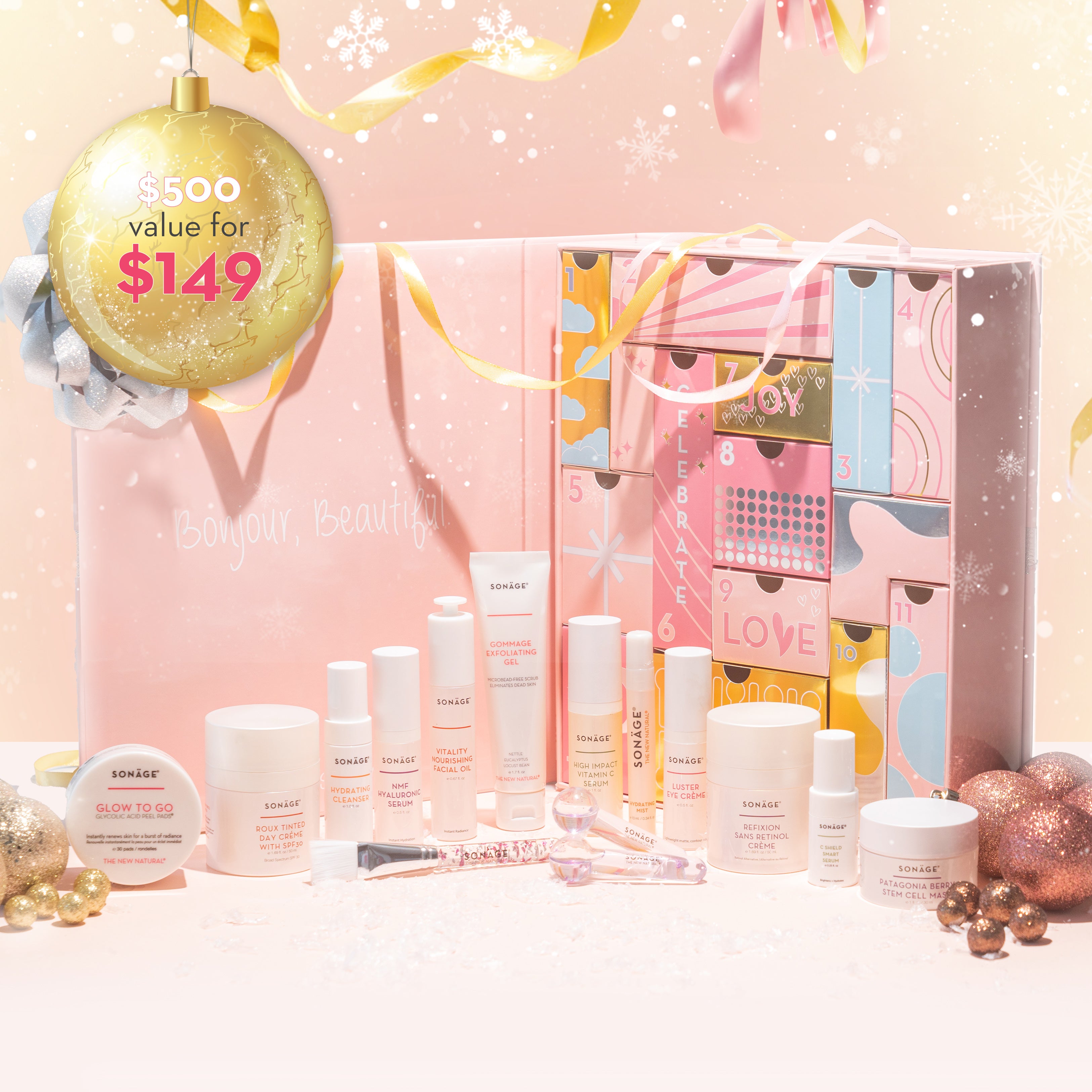 Clean Beauty and Skincare Advent Calendar 2023 Sonage Skincare