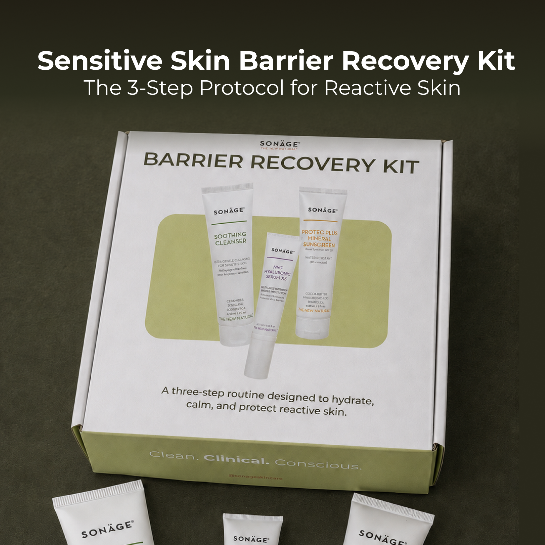 Front of Sensitive Skin Barrier Recovery Kit box