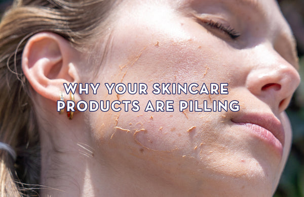 Why your skincare is pilling- pilling skincare on face