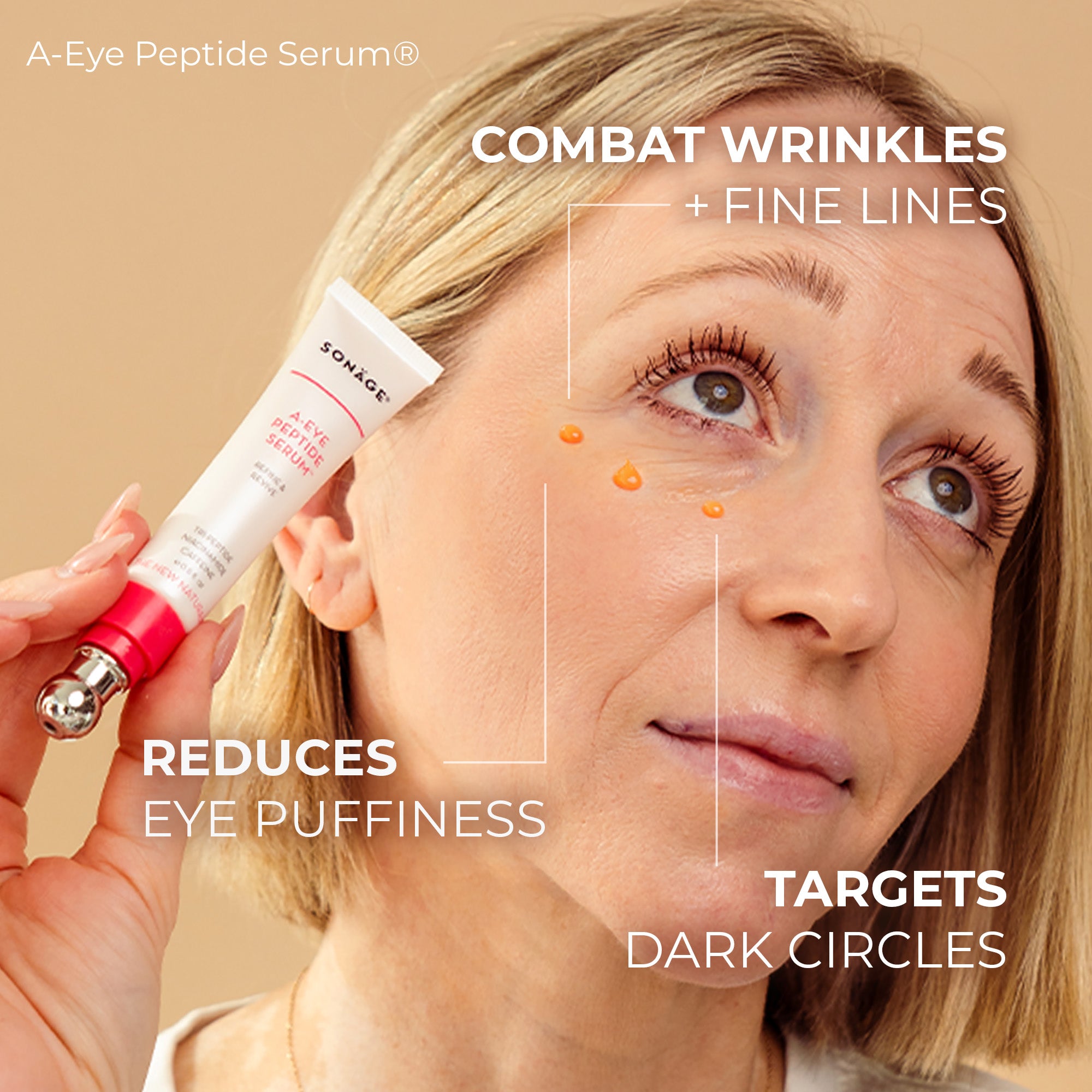 Peptide Eye Serum For Dark Circles, Puffiness + Fine Lines