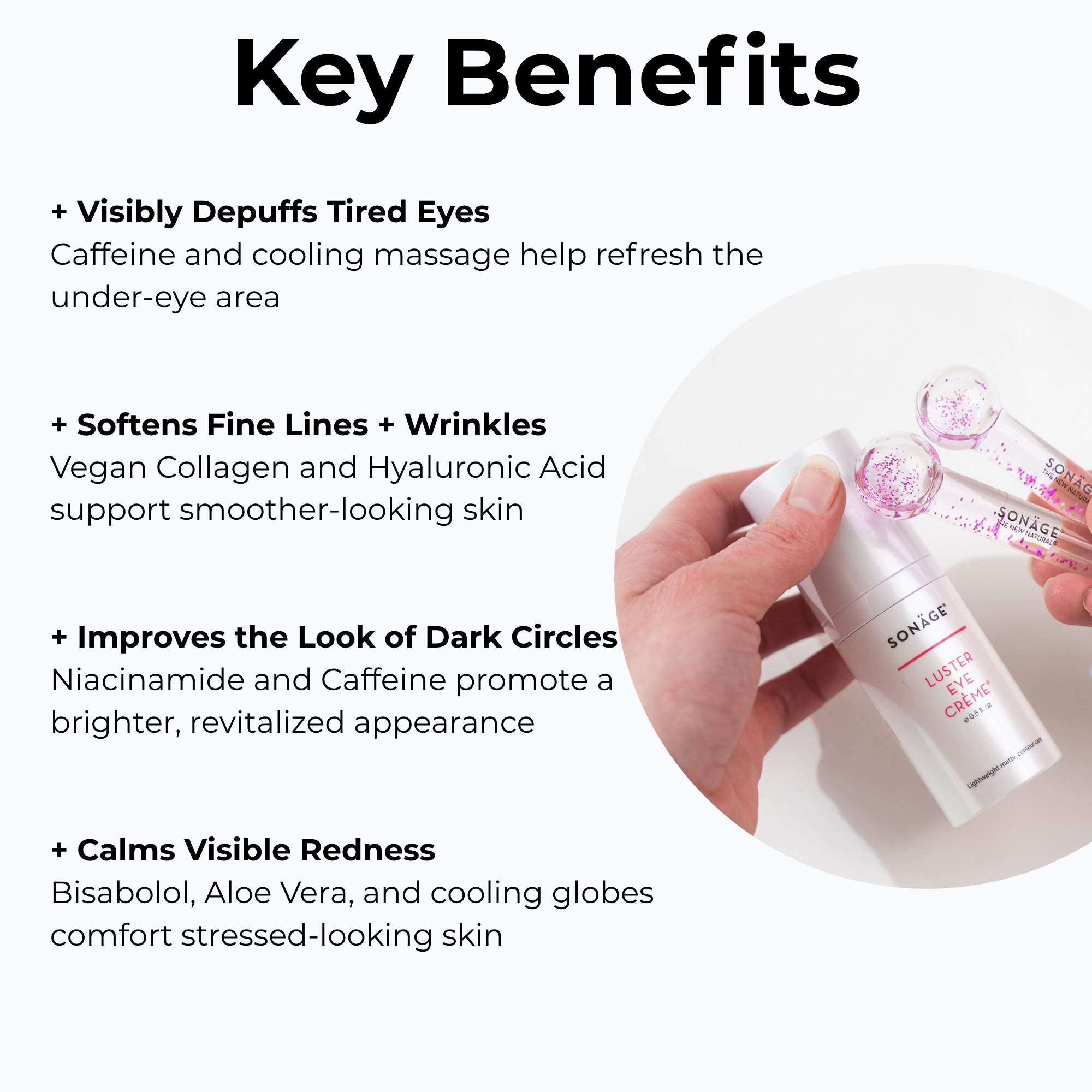 Eye Cream with Ice Globes Cooling Set