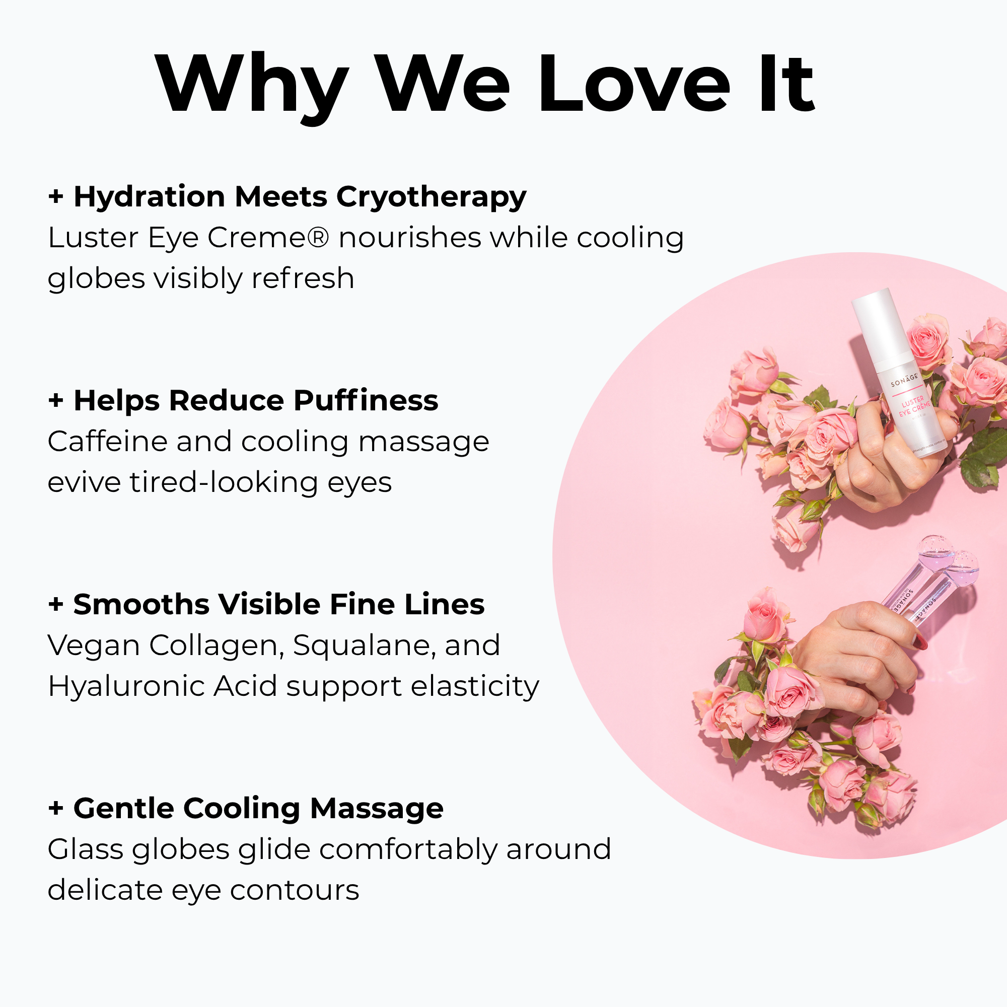 Eye Cream with Ice Globes Cooling Set