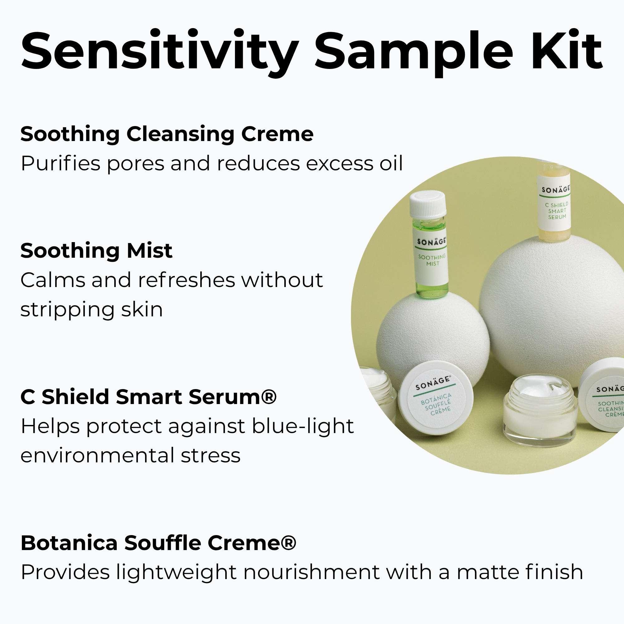Anti Aging, Hydrating, Sensitivity, Blemishes Sample Kit