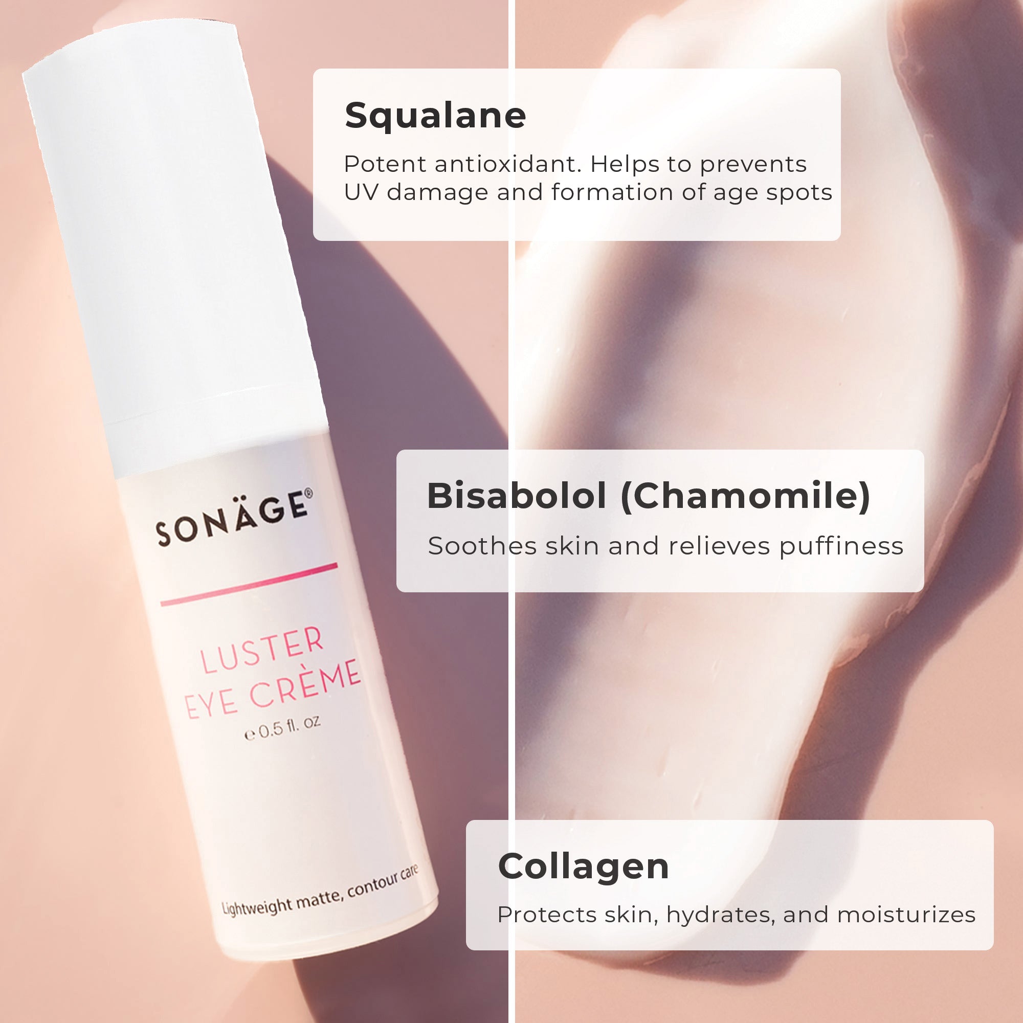 Hydrating Eye Cream with Niacinamide, Caffeine + Hyaluronic