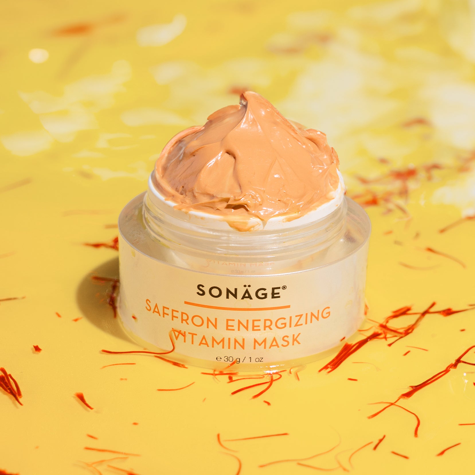 Saffron Energizing Vitamin Mask - Bright & Hydrate – Sonage Skincare