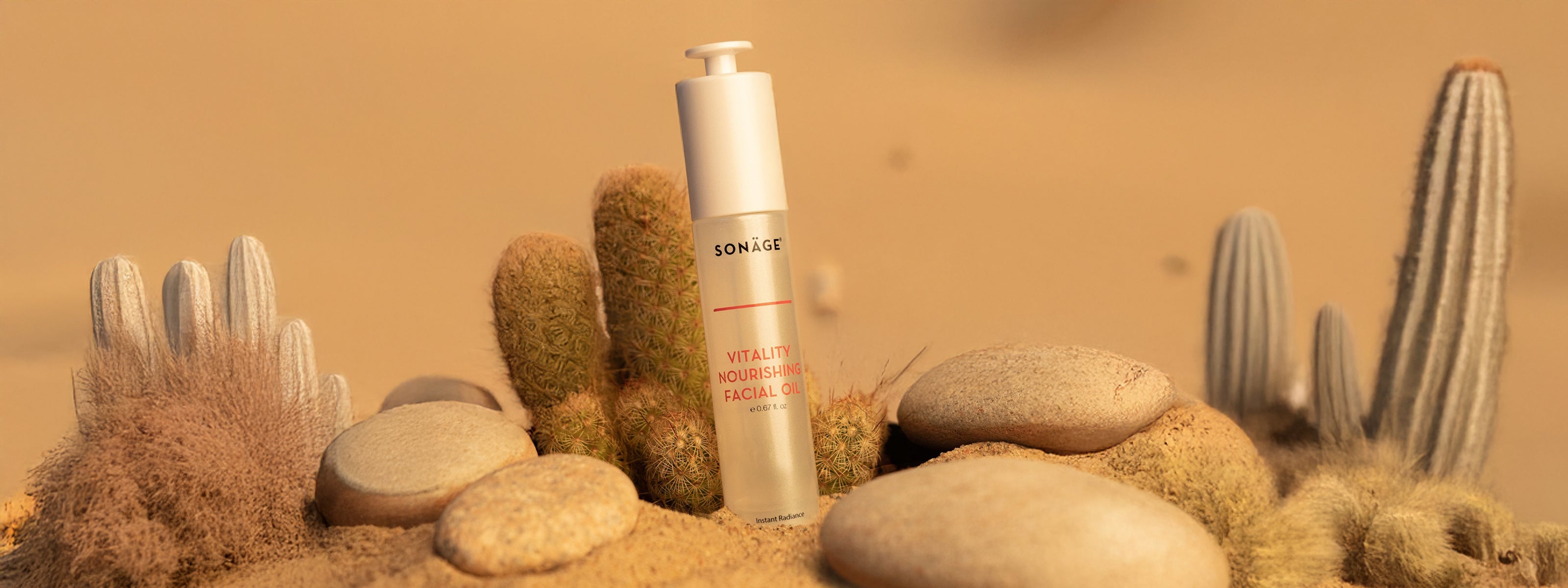Vitality Oil Desert Background