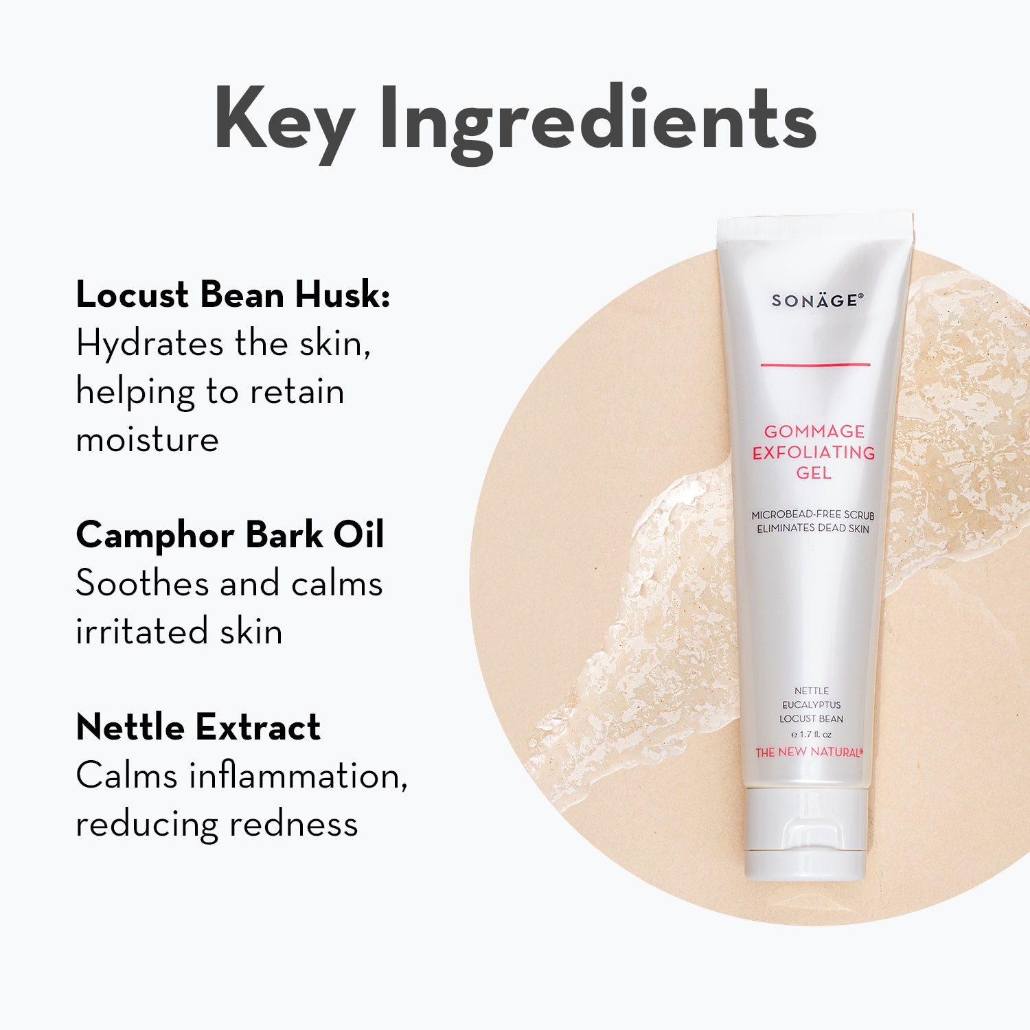Gommage key ingredients