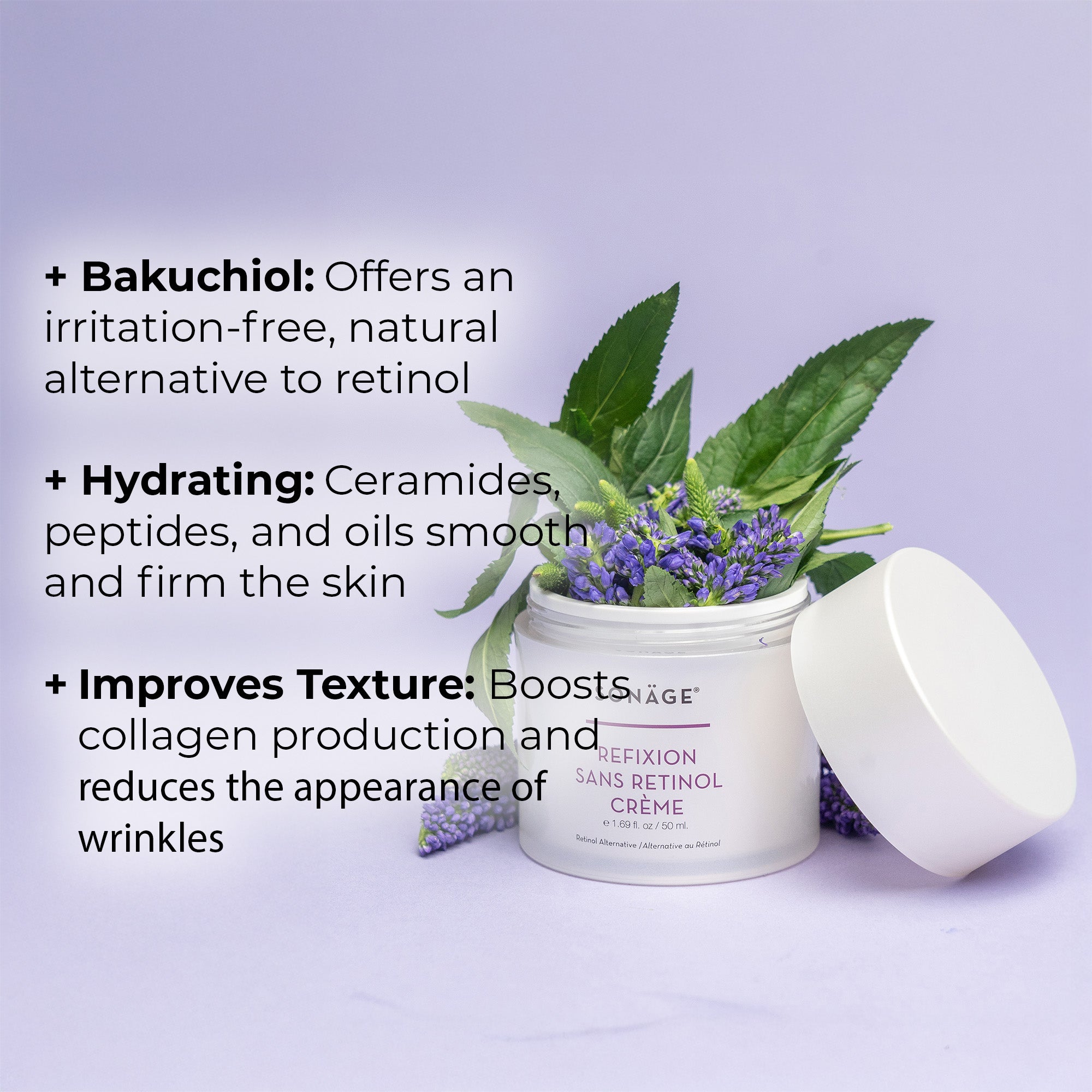 Retinol Alternative Wrinkle Cream with Bakuchiol