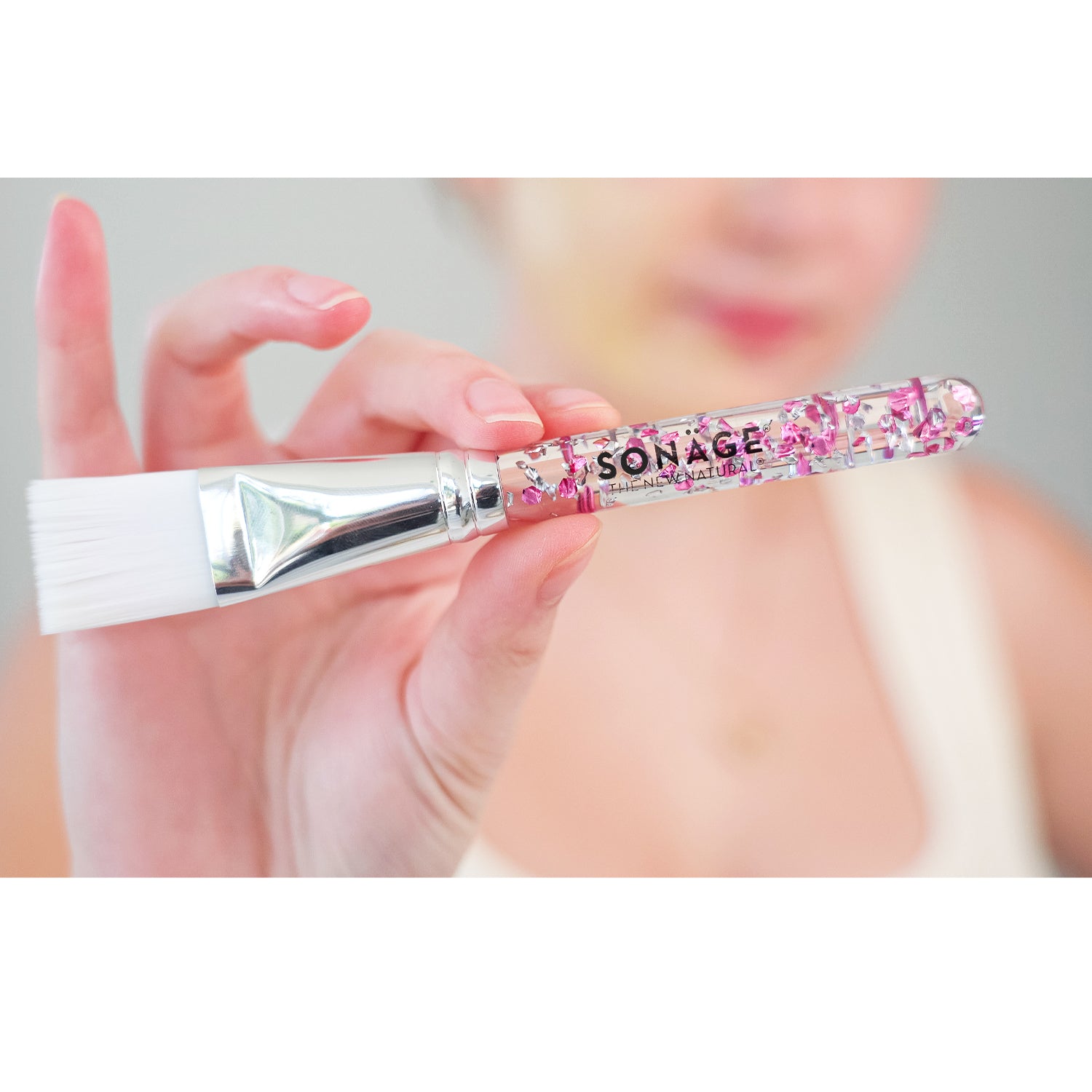 Glitter Vegan-Bristle Mask Brush