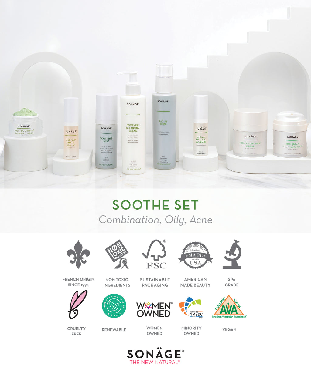 Sonage Soothe Kit for Acne and Hyperpigmentation